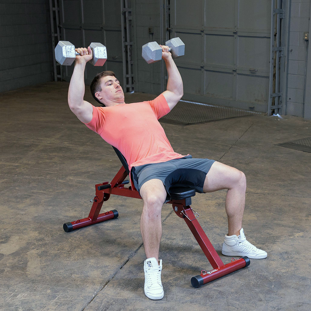 Best Fitness BFFID10 verstellbare Fitnessbank - Schräg / Flach / Negativ