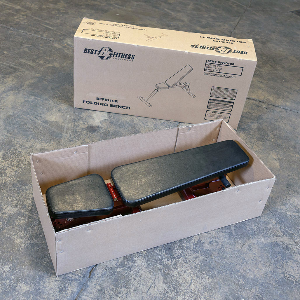 Best Fitness BFFID10 verstellbare Fitnessbank - Schräg / Flach / Negativ