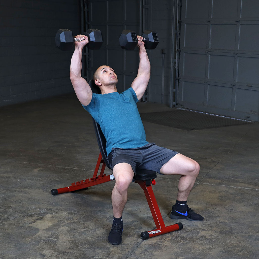 Best Fitness BFFID25 verstellbare Fitnessbank - Schräg / Flach / Negativ