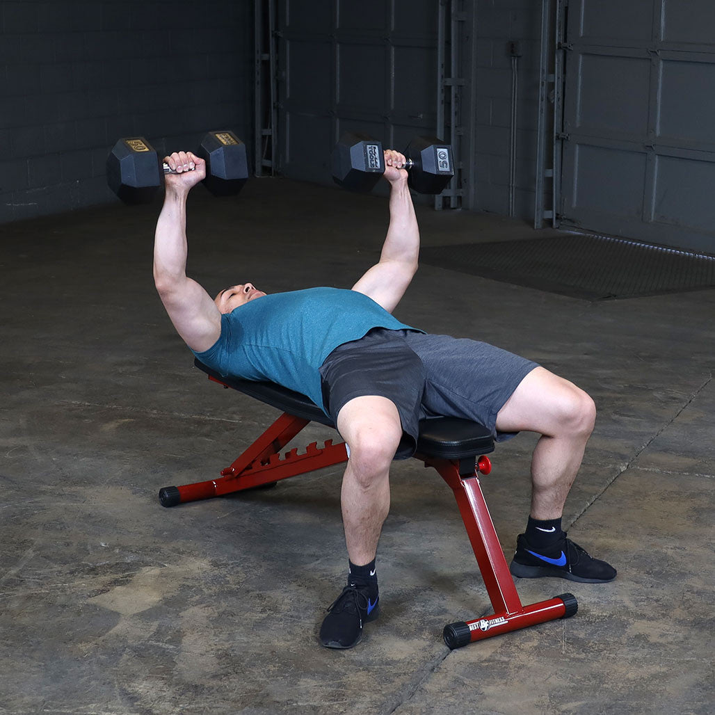 Best Fitness BFFID25 verstellbare Fitnessbank - Schräg / Flach / Negativ