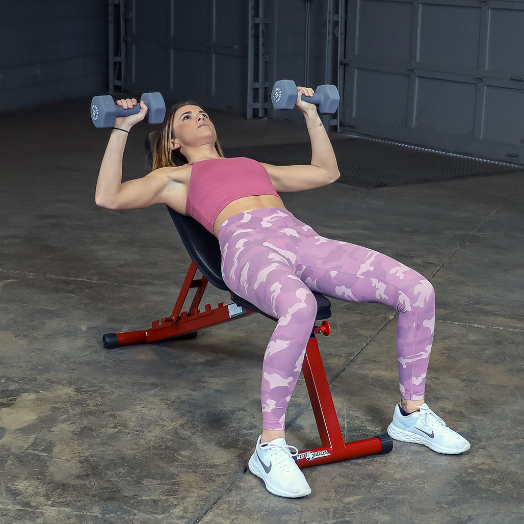 Best Fitness BFFID25 verstellbare Fitnessbank - Schräg / Flach / Negativ