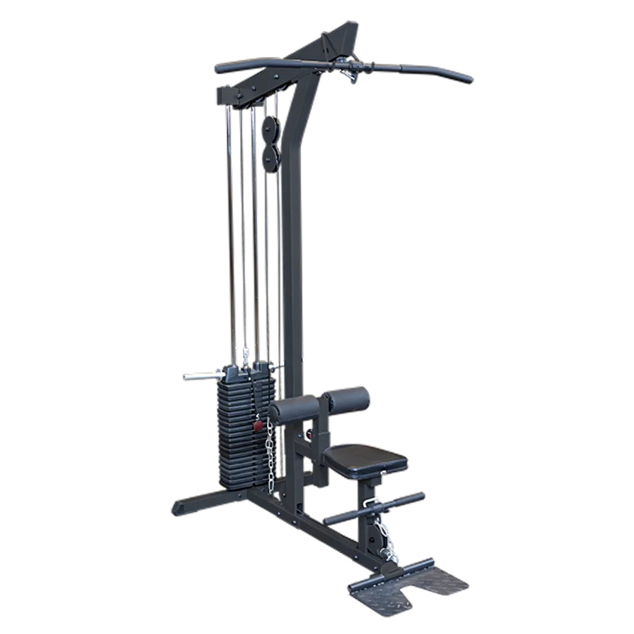 Latzug- und Rudergerät - Body-Solid GLM85B - mit Gewichtsscheiben