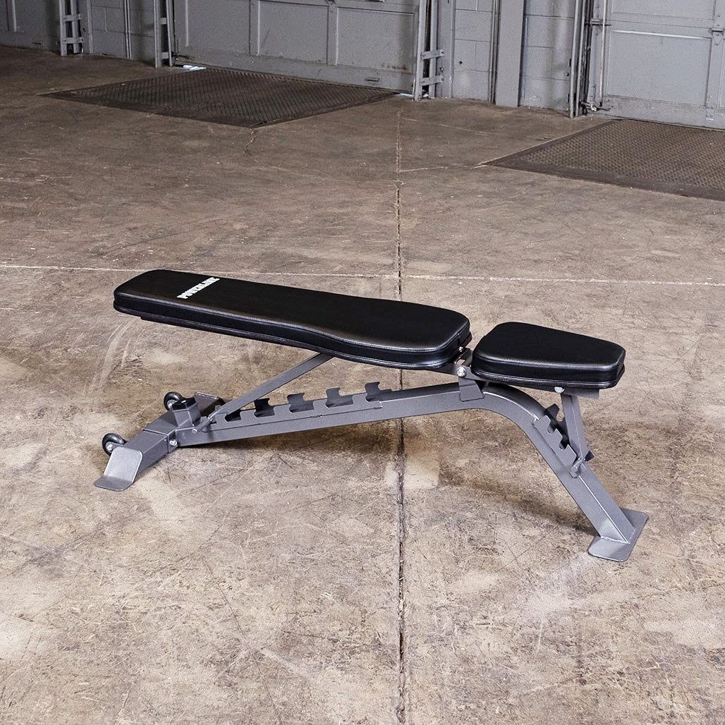 Body-Solid Powerline PFI150 - Verstellbare, klappbare Hantelbank - Schräg / Flach