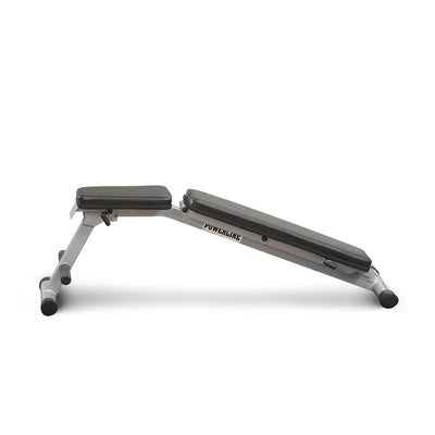 Body-Solid Powerline PFID125X – Verstellbare und vollständig zusammenklappbare Hantelbank – Schräg / Flach / Negativ