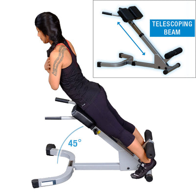 Body-Solid Powerline PHYP200X – 45° Rücken-Hyperextension