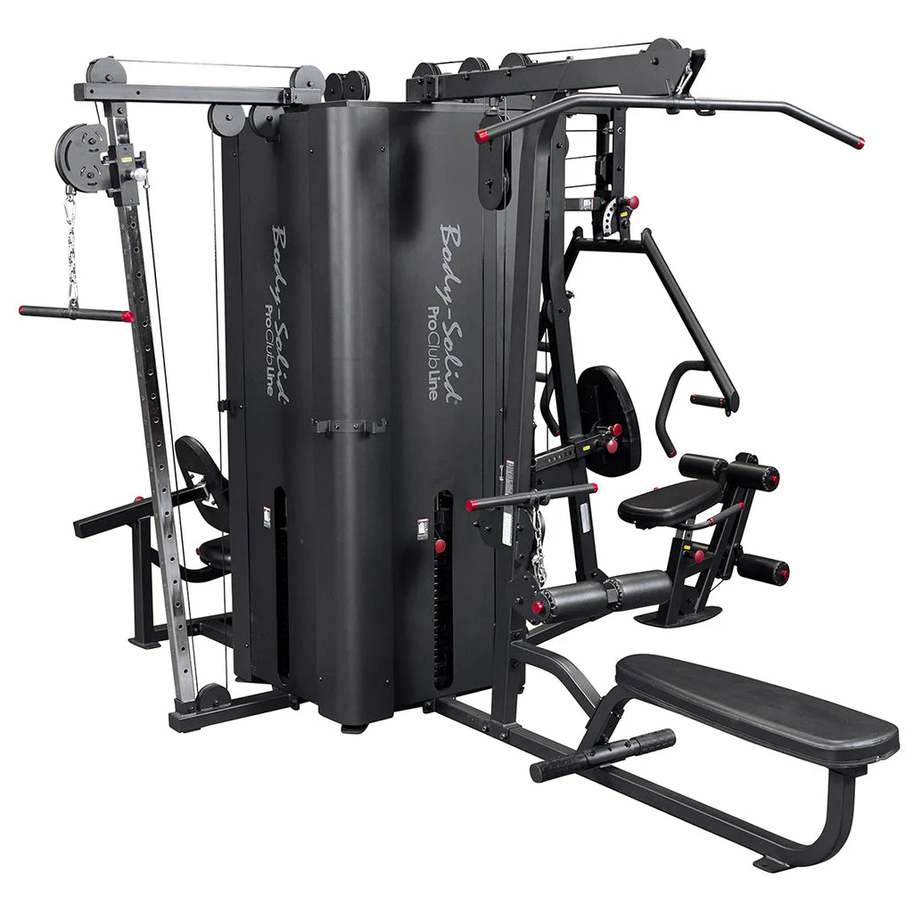 Body-Solid Pro Clubline S1000 – Vier-Stack-Multi-Gym – Gewichte einlegen – Kostenlose Montage
