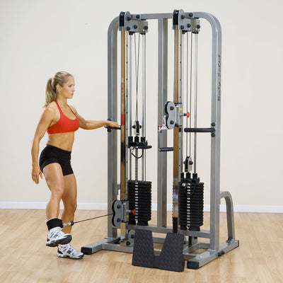 Body-Solid Pro Clubline SDC2000G Doppelkabelsäule - Einsteckgewichte
