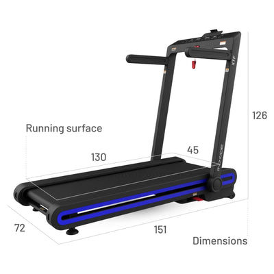 Bodytone XTF – Komplett zusammenklappbares Laufband