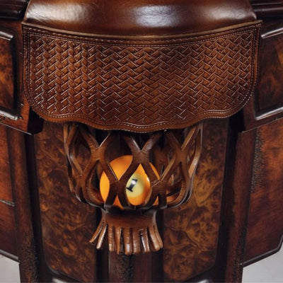 Bruine klassieke pooltafel - Winsport Wellington 8FT - 230 x 128 cm