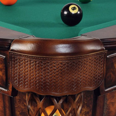 Bruine klassieke pooltafel - Winsport Wellington 8FT - 230 x 128 cm