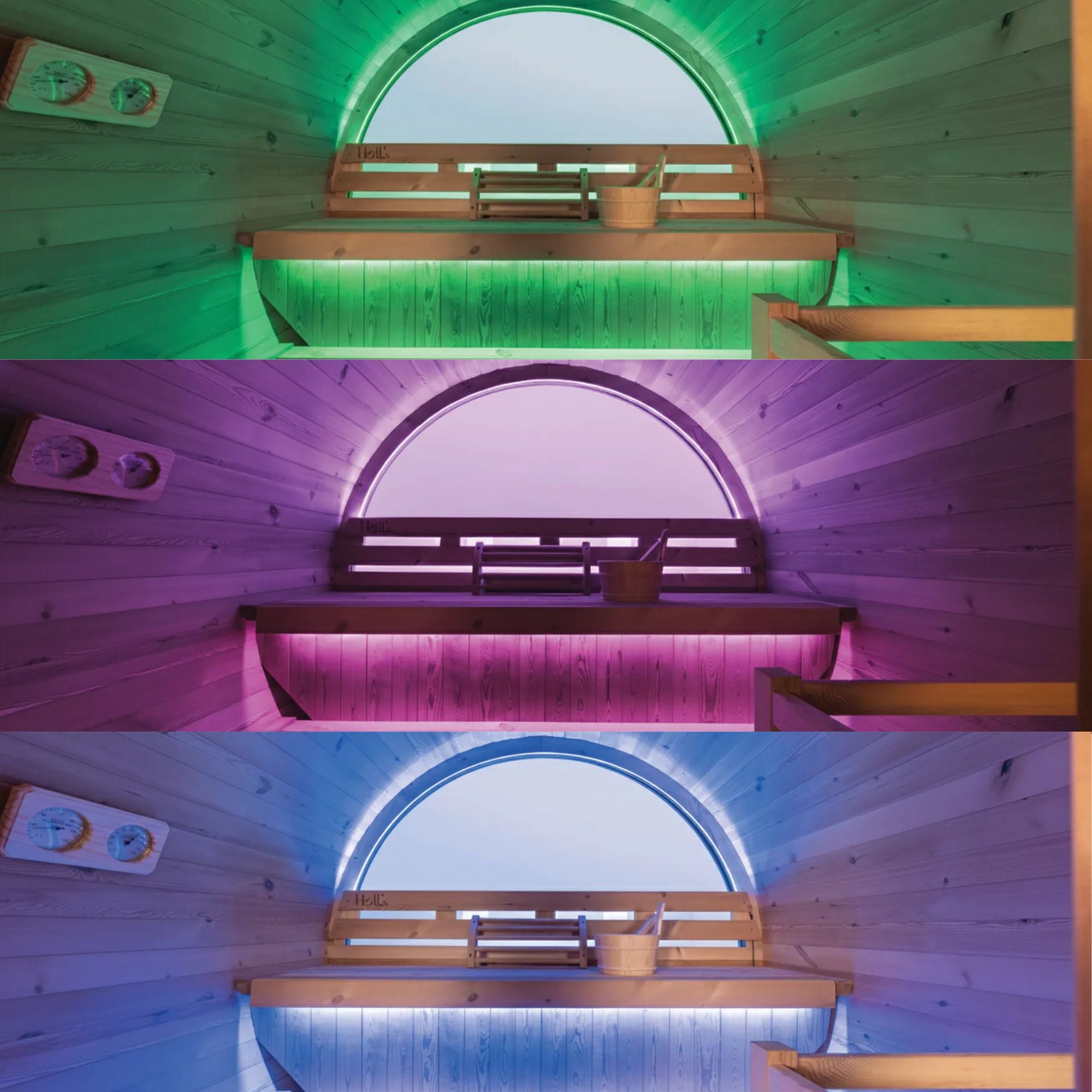Buiten barrel sauna voor 5/6 personen - Holl's Orphee 240