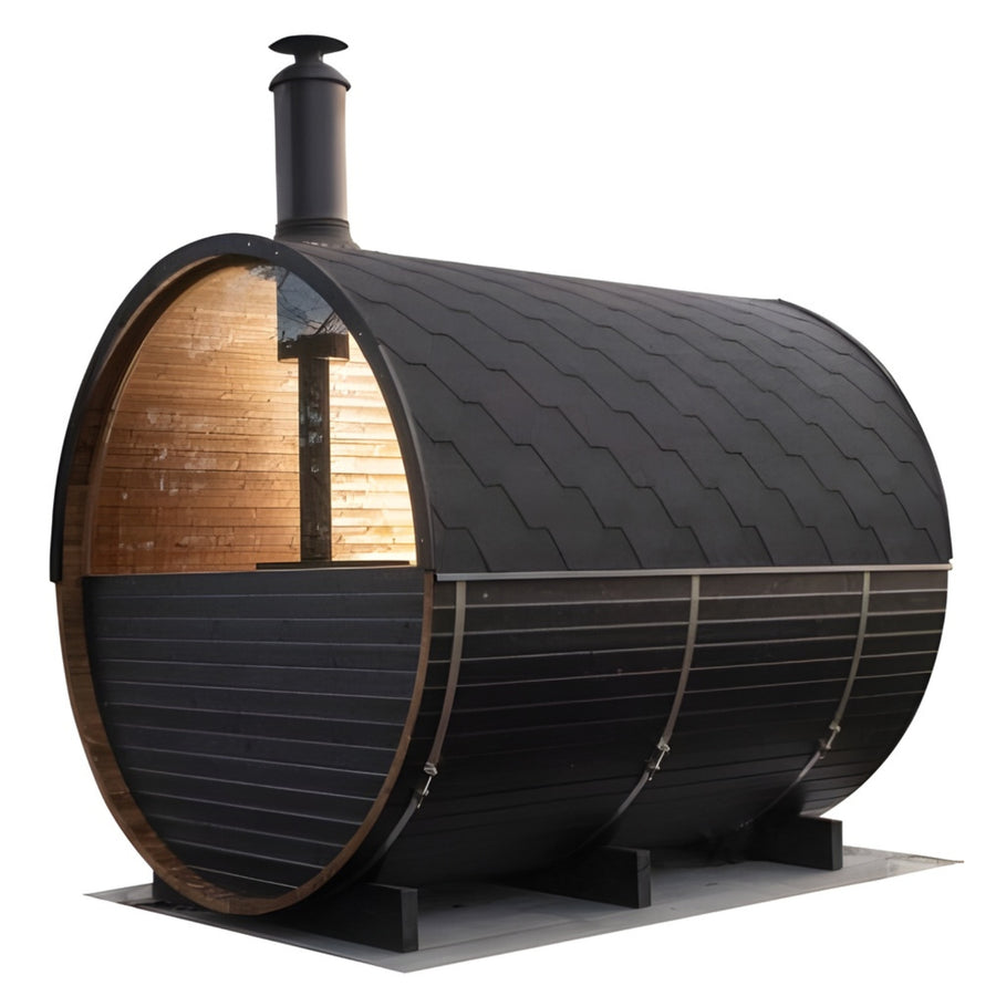 Buitensauna voor 6 personen - Holl's Onyxia Barrel