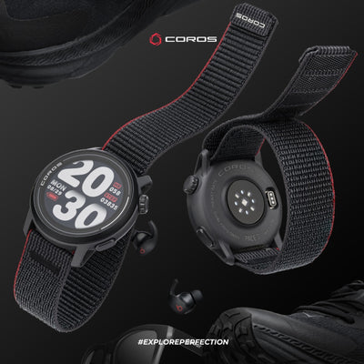Coros PACE 3 Nylon Schwarz – GPS-Sport- und Abenteueruhr/Multisportuhr