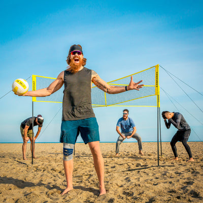 Kreuznetz für Volleyball/Badminton mit 4 Personen - multifunktional - Crossnet