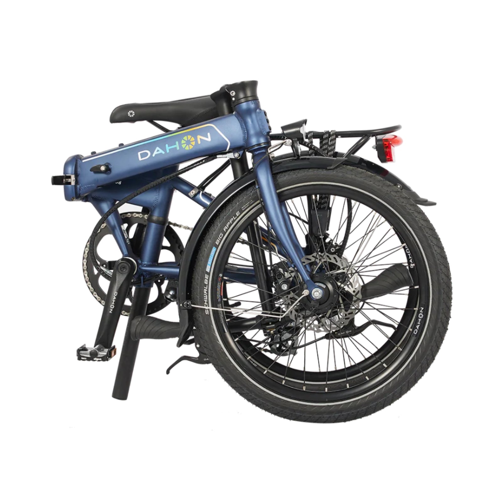 Vouwfiets - Dahon Launch D8 20" - Navy / blauw  - 8-speed derailleur - schijfremmen