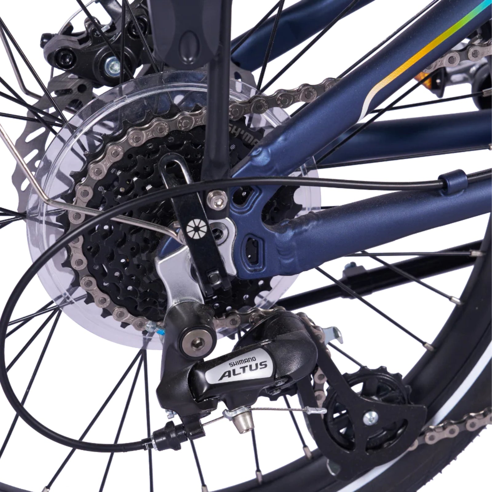 Vouwfiets - Dahon Launch D8 20" - Navy / blauw  - 8-speed derailleur - schijfremmen