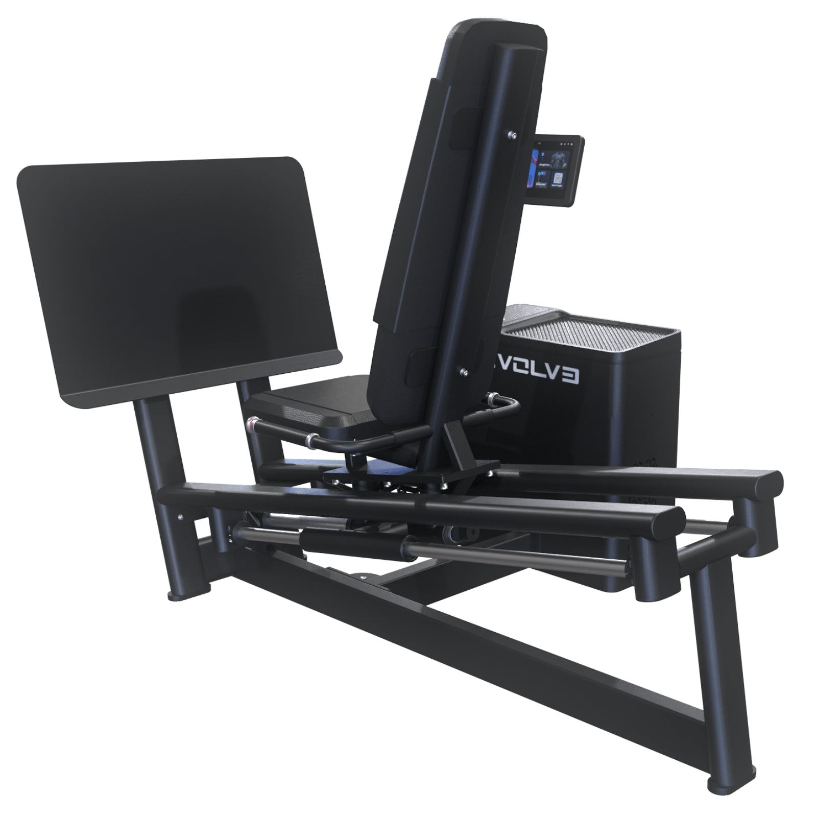 Digitale Beinpresse im Sitzen – Evolve Fitness Digital Strength DS-411 mit Gewichtsverlagerung