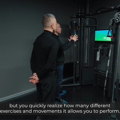 Digitales, doppelt verstellbares Seilzuggerät / Functional-Trainer-Gerät - Evolve Fitness Digital Strength DS-450 Selectorized