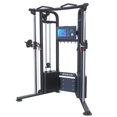 Digitales, doppelt verstellbares Seilzuggerät / Functional-Trainer-Gerät - Evolve Fitness Digital Strength DS-450 Selectorized
