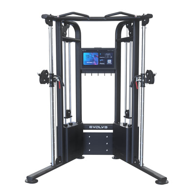 Digitales, doppelt verstellbares Seilzuggerät / Functional-Trainer-Gerät - Evolve Fitness Digital Strength DS-450 Selectorized
