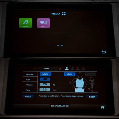 Evolve Fitness CUB-180-TFT Heimtrainer - Touchscreen