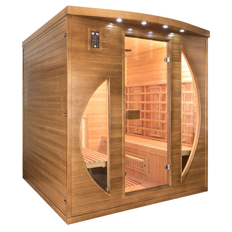 Infrarotsauna (Ecksauna) für 4 Personen - France Sauna Spectra 4-Sitzer