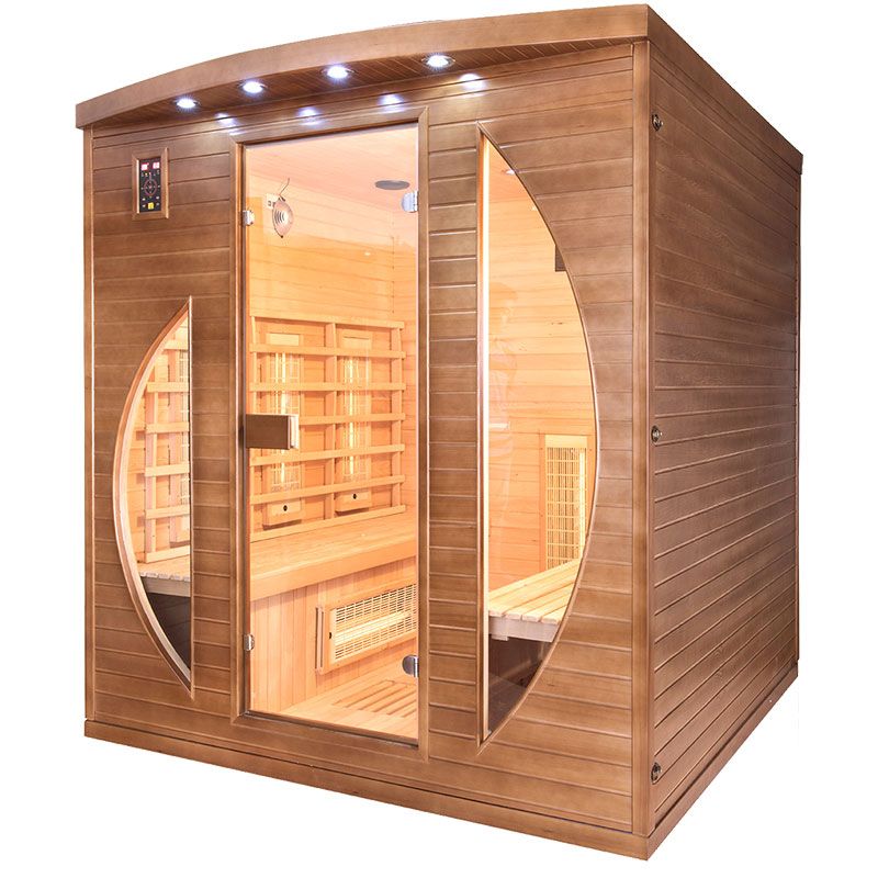 Infrarotsauna (Ecksauna) für 4 Personen - France Sauna Spectra 4-Sitzer