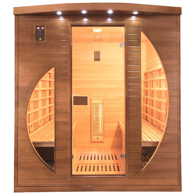 Infrarotsauna (Ecksauna) für 4 Personen - France Sauna Spectra 4-Sitzer