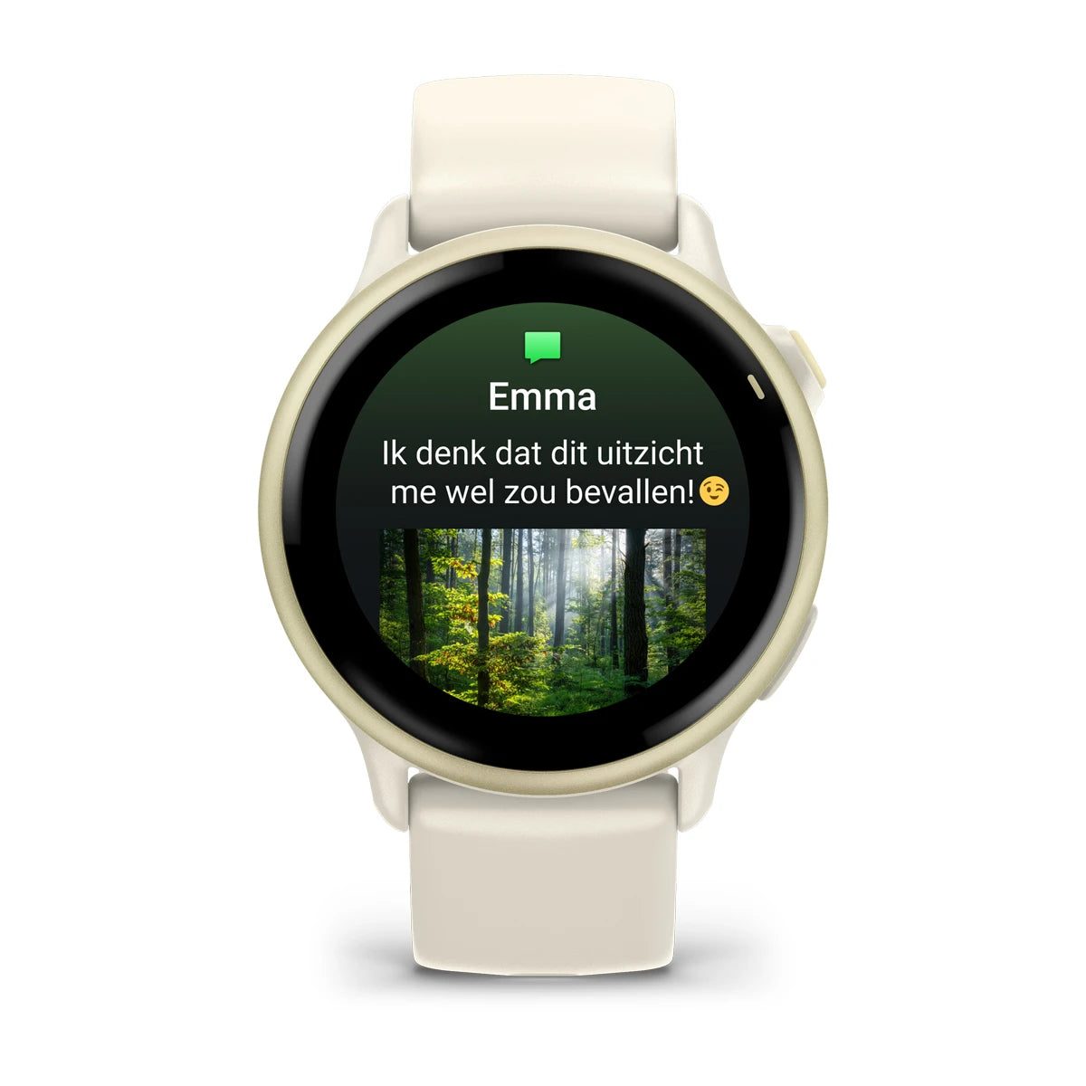 Garmin Vivoactive 6 – Gesundheits- und Fitness-Smartwatch – Lunar Gold mit Bone-Armband