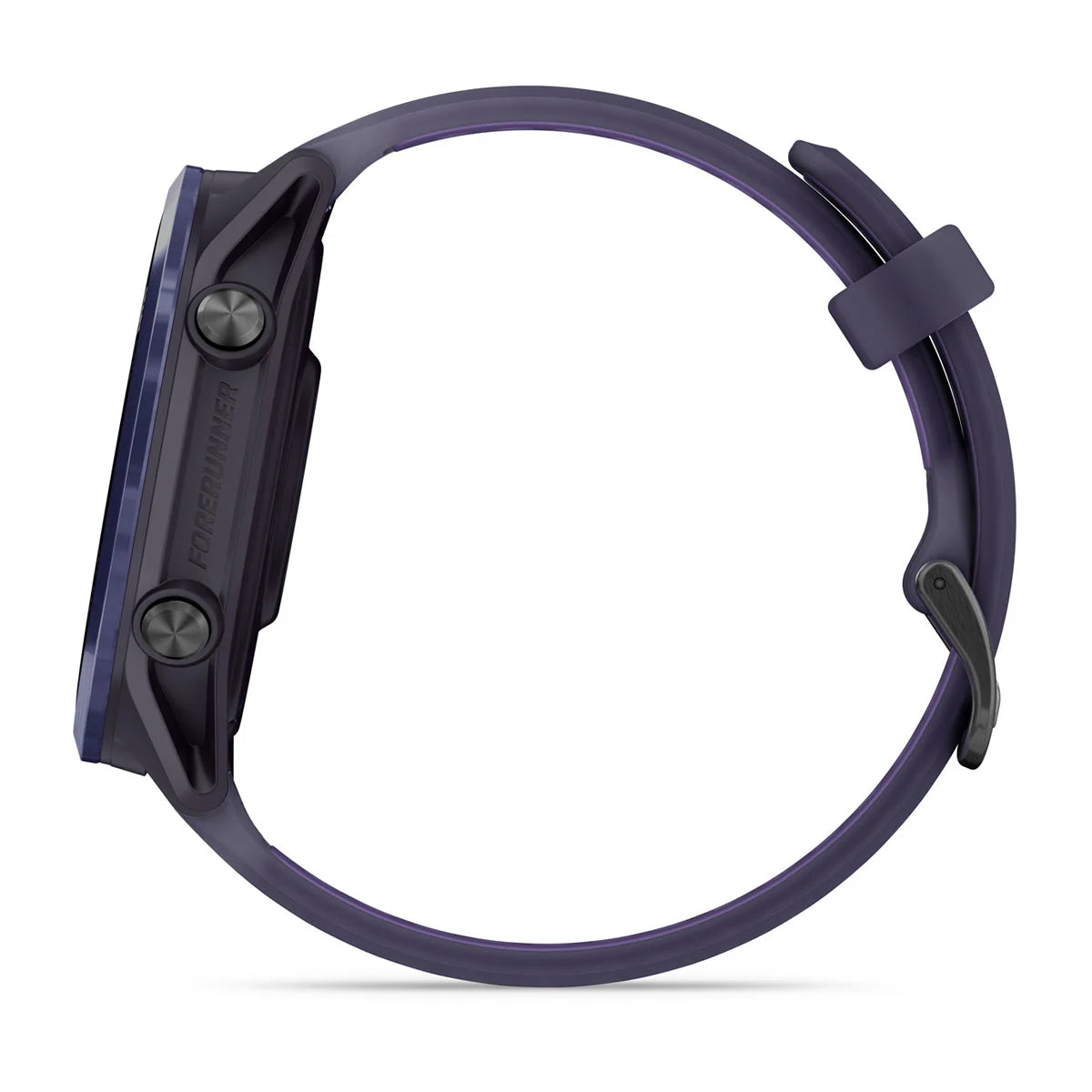 Garmin Forerunner 570 – 47 mm – Premium-Laufuhr – Indigo-Aluminium mit transparentem Armband in Imperial Purple/Indigo
