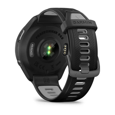 Garmin Forerunner 965 Schwarz mit gelb-schwarzem Silikonarmband – 47 mm – Premium-Lauf- und Multisportuhr