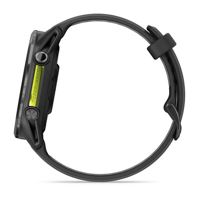 Garmin Forerunner 970 – 47 mm – Premium-Laufuhr – Carbongraues DLC-Titan mit schwarzem Gehäuse und schwarz/transparentem Whitestone-Armband
