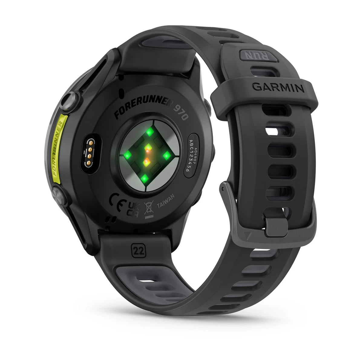 Garmin Forerunner 970 – 47 mm – Premium-Laufuhr – Carbongraues DLC-Titan mit schwarzem Gehäuse und schwarz/transparentem Whitestone-Armband