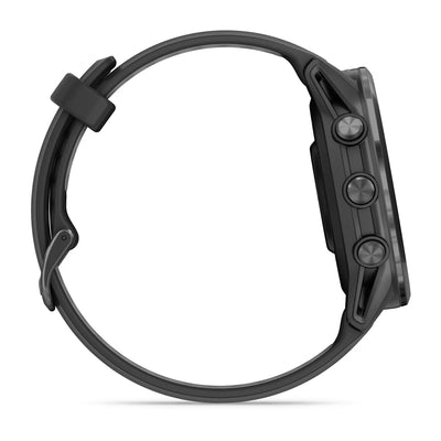Garmin Forerunner 970 – 47 mm – Premium-Laufuhr – Carbongraues DLC-Titan mit schwarzem Gehäuse und schwarz/transparentem Whitestone-Armband