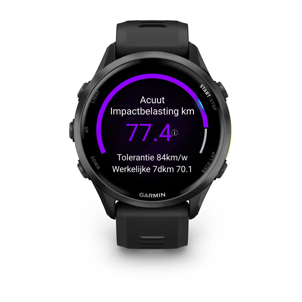 Garmin Forerunner 970 – 47 mm – Premium-Laufuhr – Carbongraues DLC-Titan mit schwarzem Gehäuse und schwarz/transparentem Whitestone-Armband