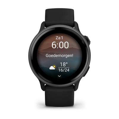 Garmin Vivoactive 6 – Gesundheits- und Fitness-Smartwatch – Schiefergrau mit schwarzem Armband