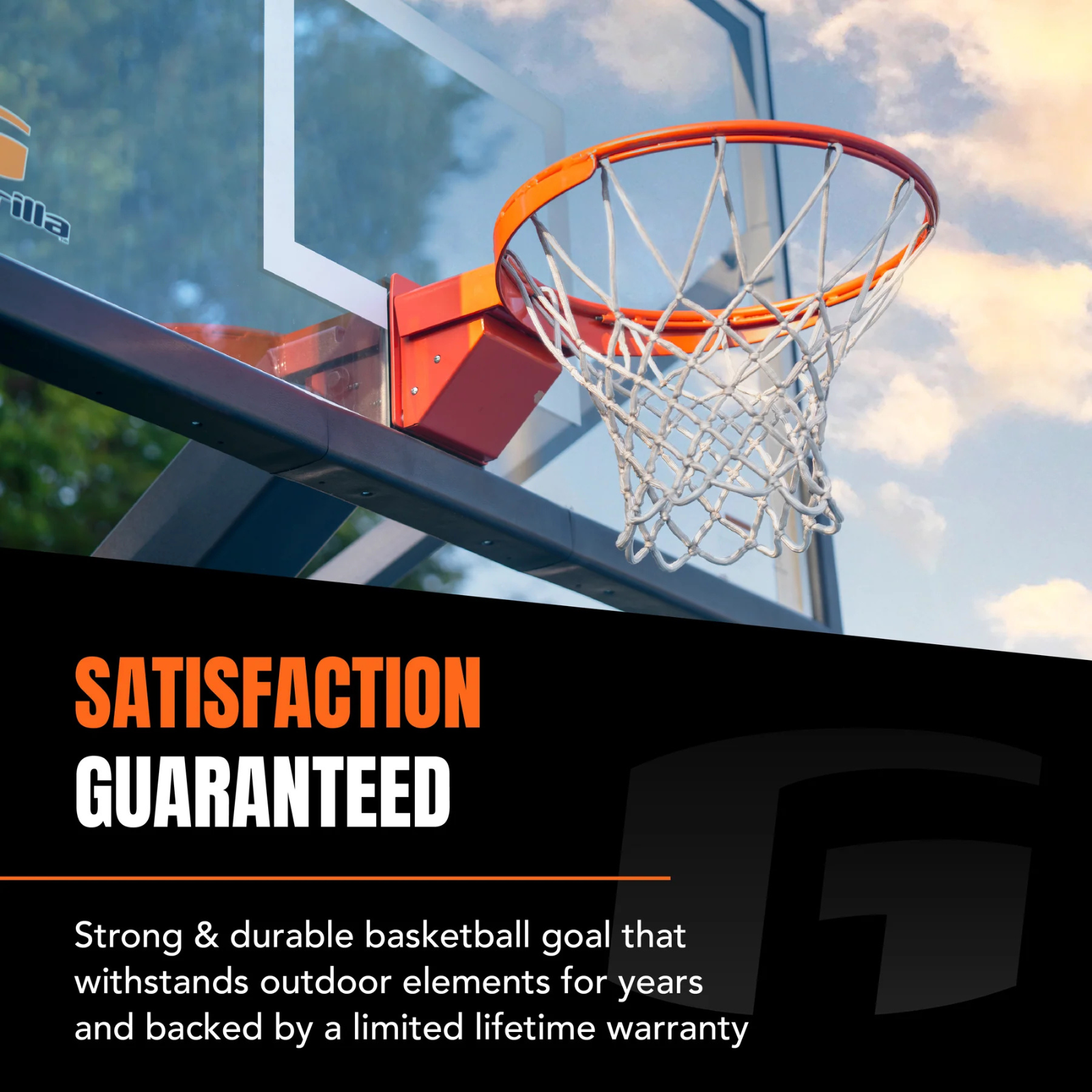 Goalrilla FH72 Professioneller Basketballkorb mit fester Höhe (für den Einbau im Boden)