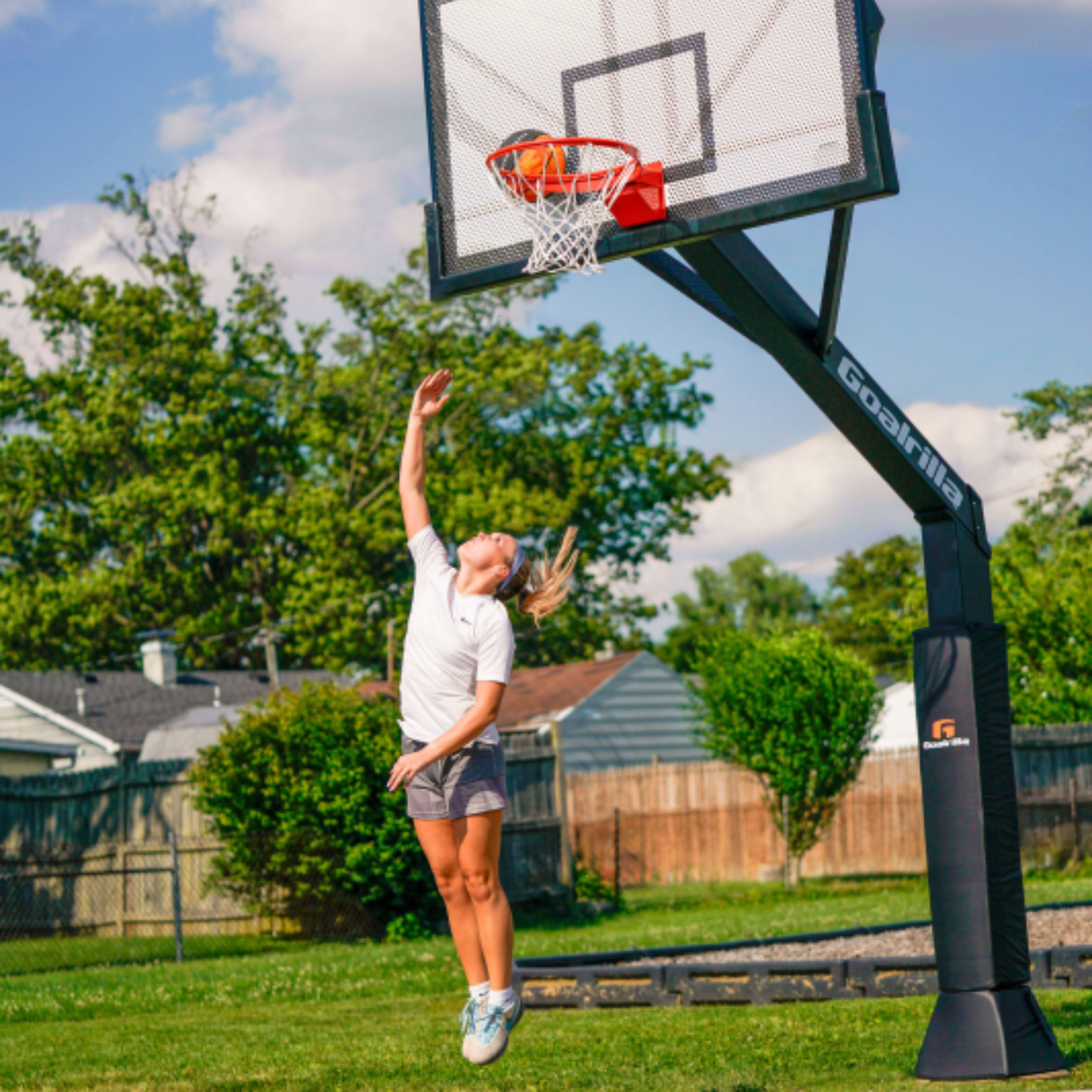Goalrilla FH72 Professioneller Basketballkorb mit fester Höhe (für den Einbau im Boden)