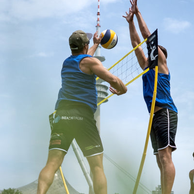 Multifunktionales Volleyball-/Badminton-/Tennisnetz-Set - Hammer 3in1 Set