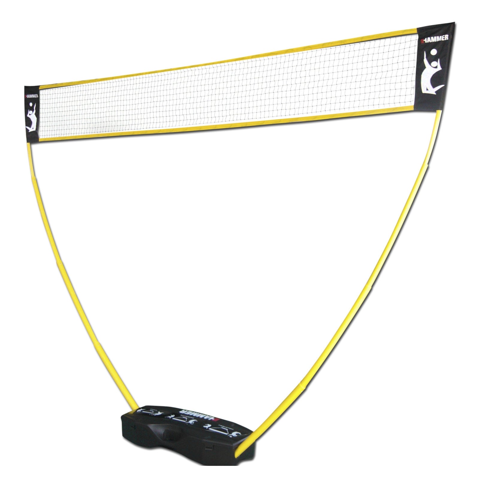 Multifunktionales Volleyball-/Badminton-/Tennisnetz-Set - Hammer 3in1 Set