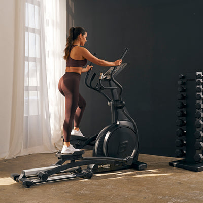 Hammer Maximum EL8000 professioneller Crosstrainer mit 10,1"-Touchscreen-Display