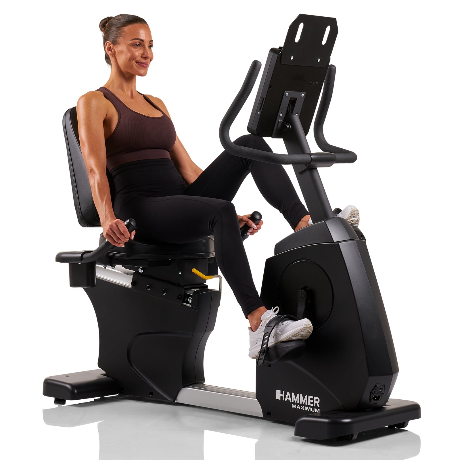 Hammer Maximum RB8000 professionelles Liegeergometer mit 10,1"-Touchscreen-Display