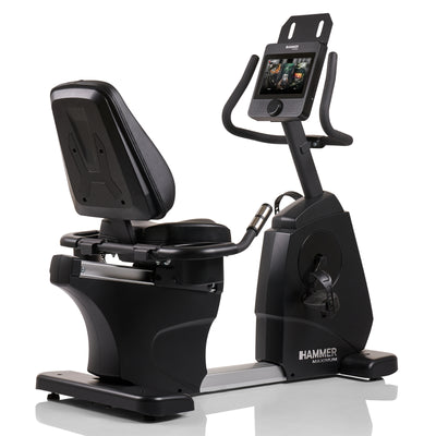 Hammer Maximum RB8000 professionelles Liegeergometer mit 10,1"-Touchscreen-Display