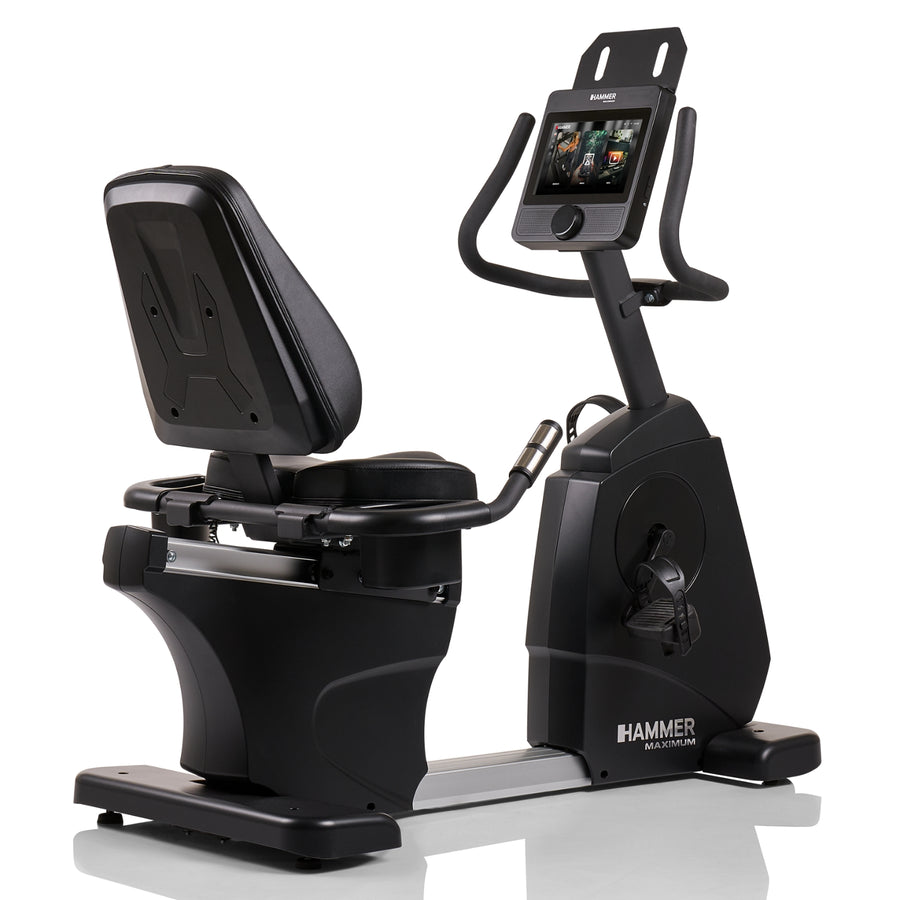 Hammer Maximum RB8000 professionelles Liegeergometer mit 10,1"-Touchscreen-Display
