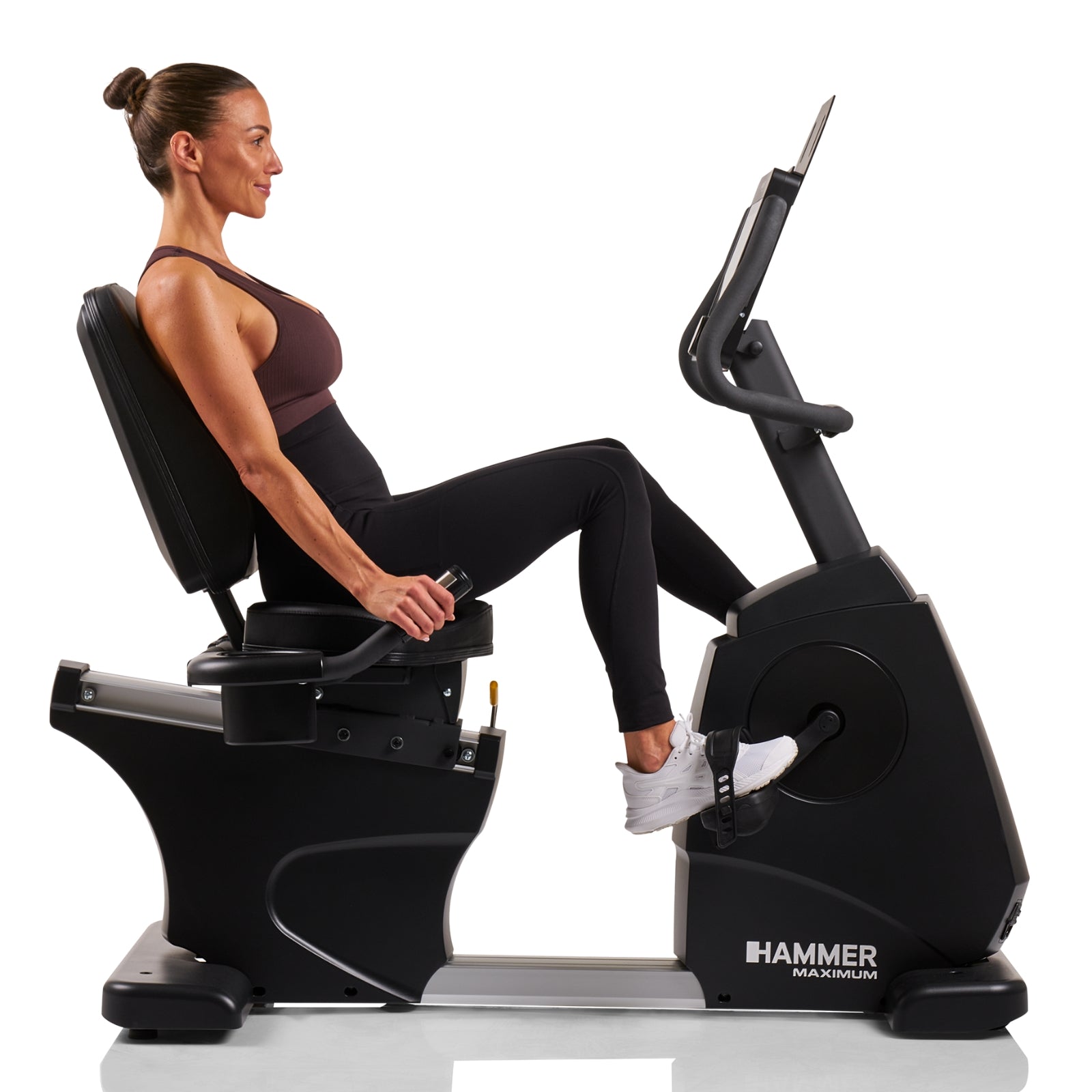 Hammer Maximum RB8000 professionelles Liegeergometer mit 10,1"-Touchscreen-Display