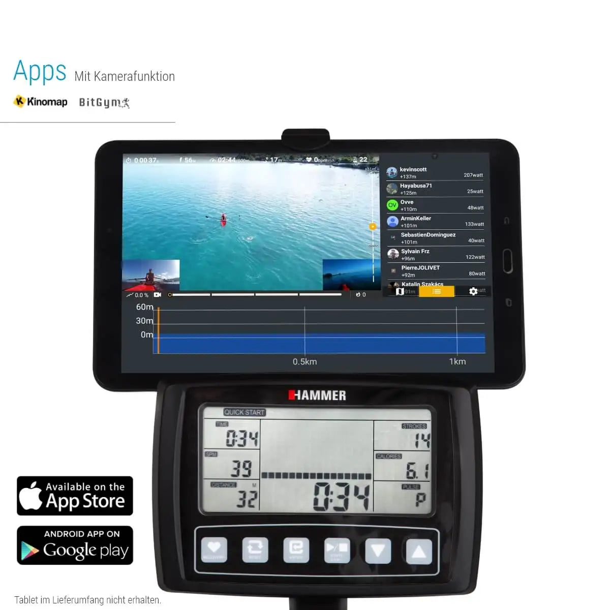 Hammer Water Stream Wasserruderer Rudergerät