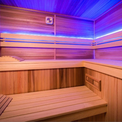 Energiesparende finnische Dampfsauna für 6 Personen – Holl’s Eccolo (4,5 kW)