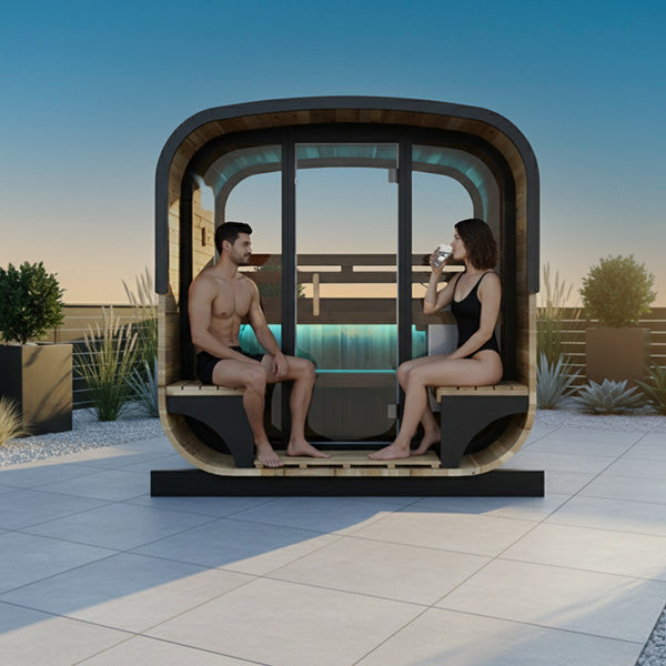 Buitensauna voor 5/6 personen - Holl's Hestia 160