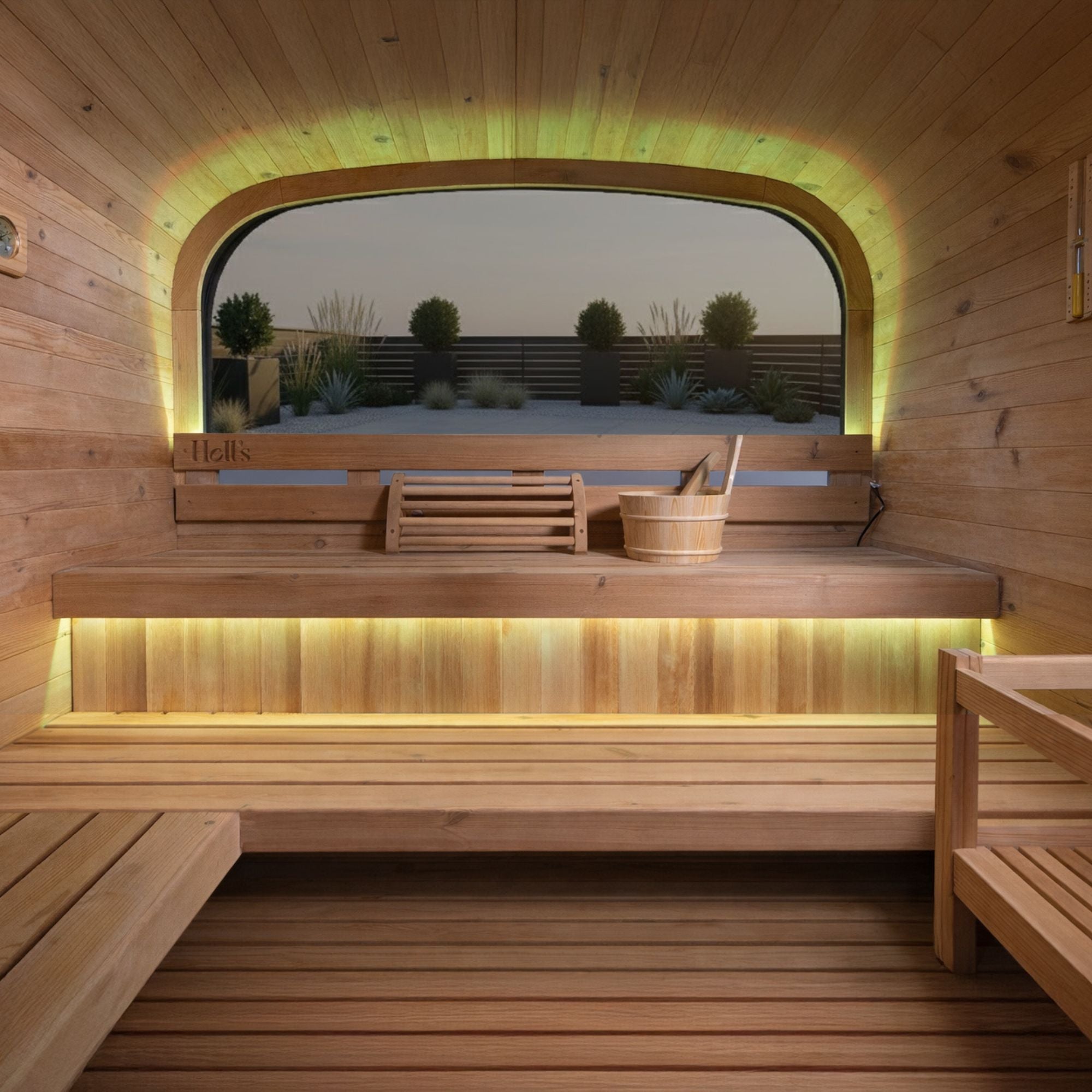 Buitensauna voor 5/6 personen - Holl's Hestia 210 Lounge