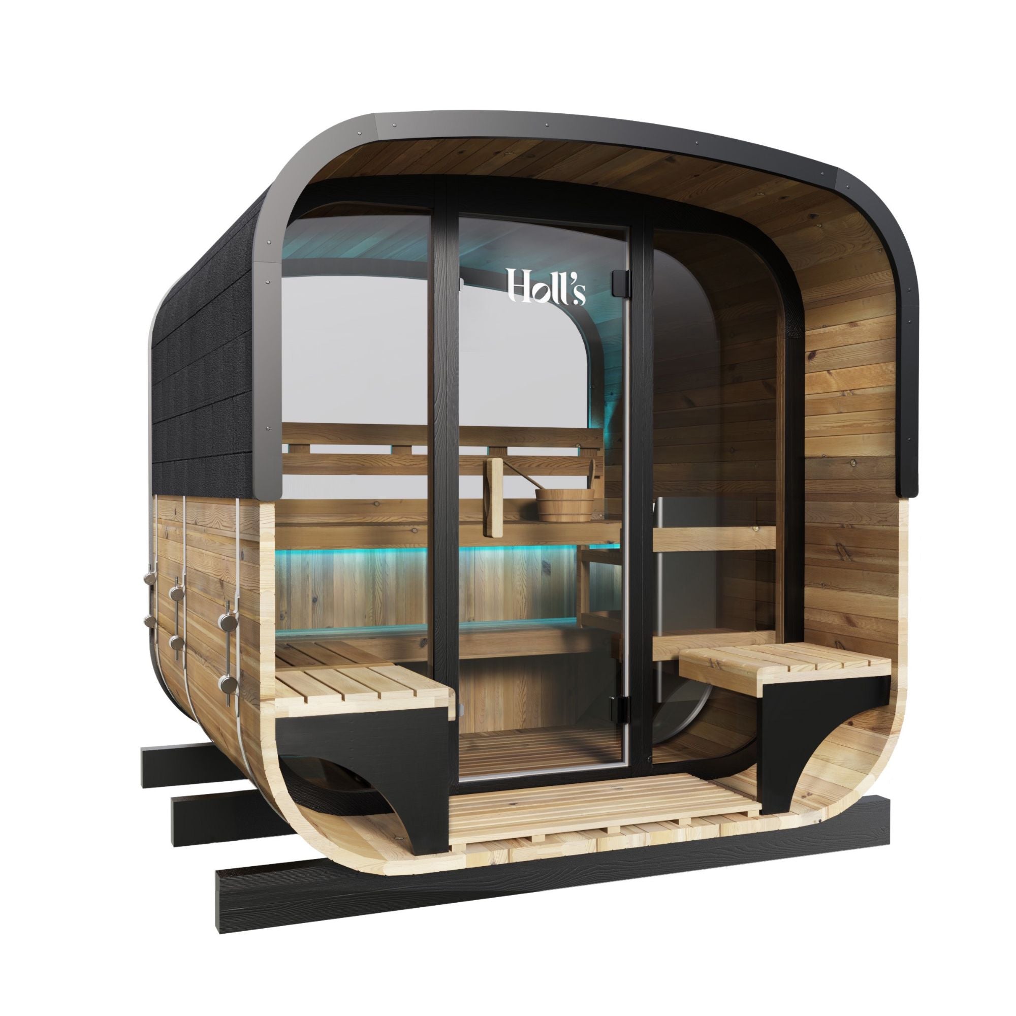 Buitensauna voor 5/6 personen - Holl's Hestia 210 Lounge